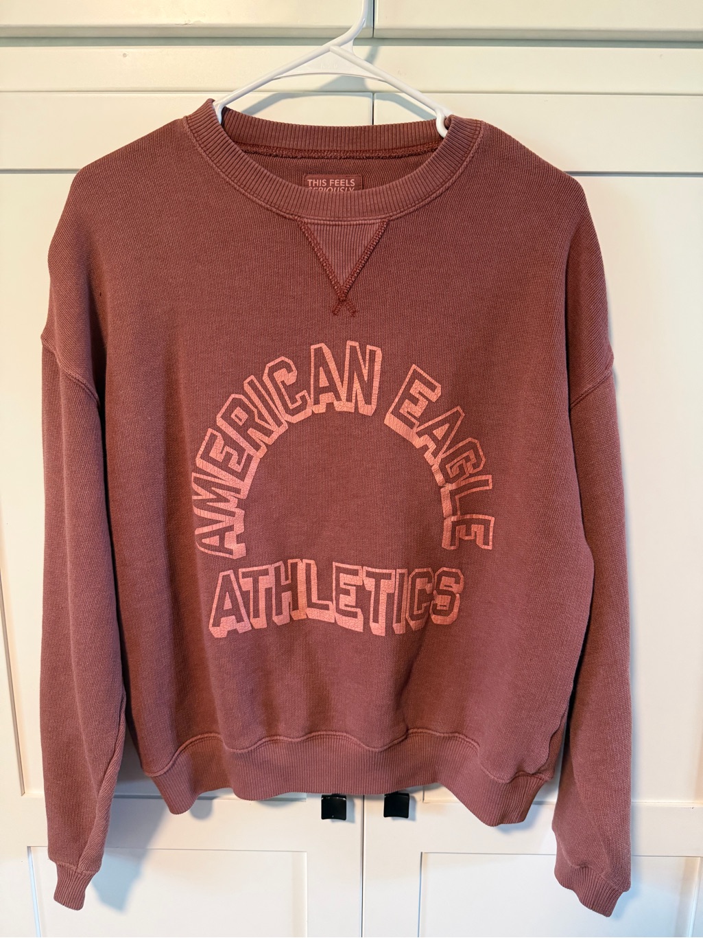 American Eagle Outfitters Crewneck Sweatshirt - Dusty Mauve